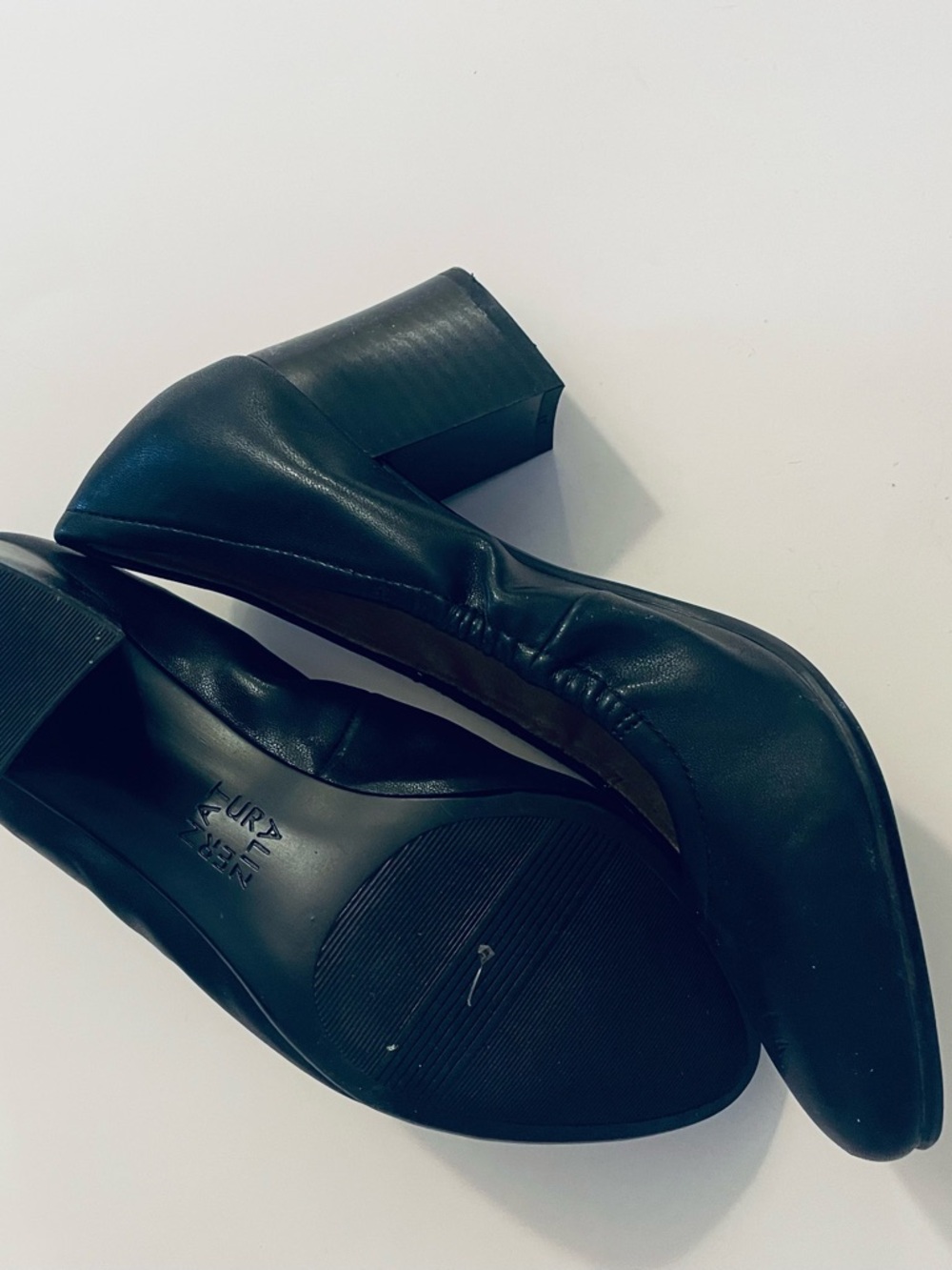 Naturalizer Black Block Heel Pumps